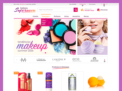 Beleza Supernova - E-commerce beauty ecommerce loja integrada make up shop