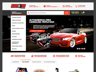 Miromi - E-commerce black car ecommerce magento red shop