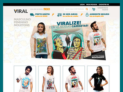 Viral - E-commerce ecommerce fashion geek loja integrada nerd shop