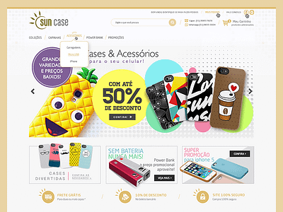 Suncase - E-commerce case cell ecommerce gadgets loja integrada shop