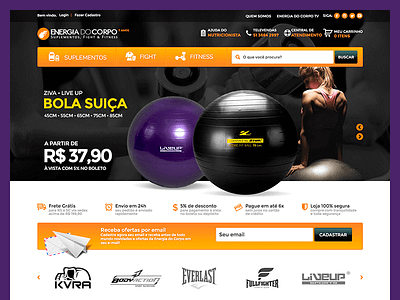 Energia do Corpo - E-commerce ecommerce fitness magento shop supplements