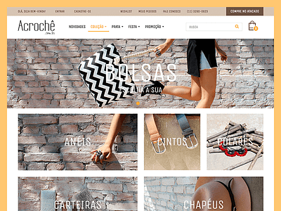 Acroche - E-commerce brown ecommerce fashion magento shop