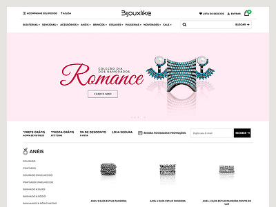 Bijouxlike - E-commerce bijoux clean ecommerce jewelry minimal shop