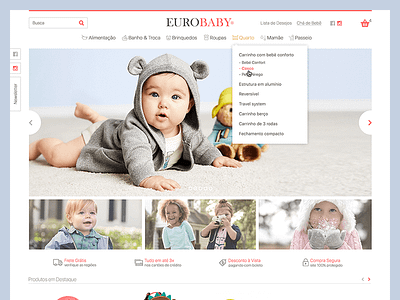 Eurobaby - E-commerce baby cute ecommerce fashion kids magento shop