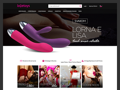 Lovetoys - E-commerce design e commerce magento sexshop webdesign