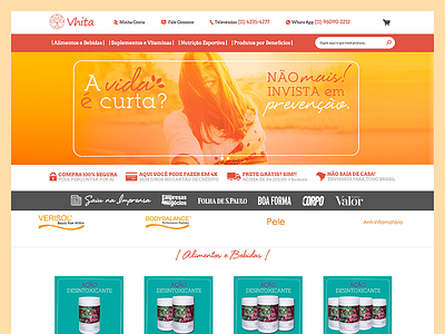 Vhita - E-commerce design e commerce healthystore lojaintegrada webdesign