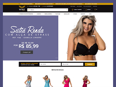 Vest Lingerie - E-commerce admake case e commerce fbits lingerie lingerieshop store webdesign