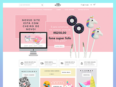 Westuff - E-Commerce admake case cute e commerce lojaintegrada pijamas pro ui design ux design webdesign westuff