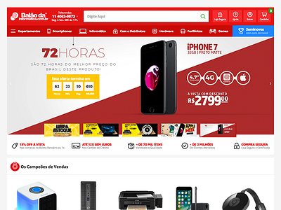 Balão da informática - E-Commerce case commerce design ecommerce gadgets mobile store ui ux vtex webdesign