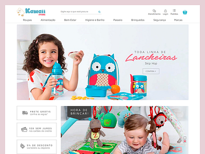 Kawaii - E-Commerce admake case child cute integrada kawaii kids loja shop store webdesign