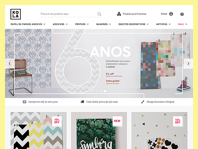 Shopkola admake design ecommerce lojaintegrada papel parede shop store ui ux wall wallpaperstore