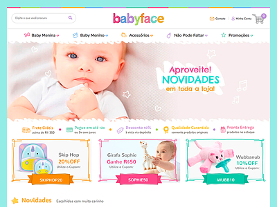 Babyface - E-Commerce admake baby case cute nuvemshop ui ux webdesign