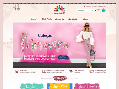 Rosabardo - E-commerce admake ecommerce lojavirtual mulher shop webdesign woman xtech
