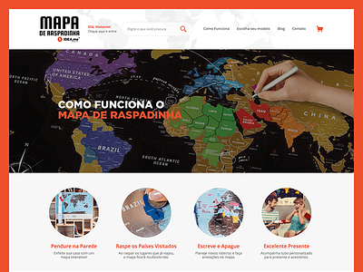 Mapa de Raspadinha - E-commerce admake case ecommerce geek lojaintegrada map mapa raspadinha webdesign