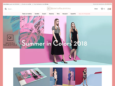Quinta Valentina - E-commerce admake case ecommerce quintavalentina shoes shop summer vtex woman