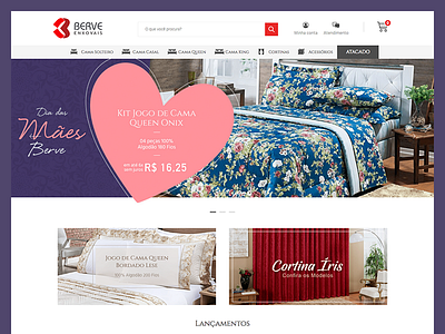 Berve - E-commerce admake bed bedshop case ecommerce enxovais tray