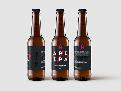 Northcoders Beer beer branding code coder developer drink label packaging programmer typography