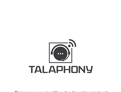Talaphony Logo brand logo branding design graphic design illustration logo logo design motion graphics tala phony logo tala phony logo brand tala phony logo idea talaphony logo unique logo