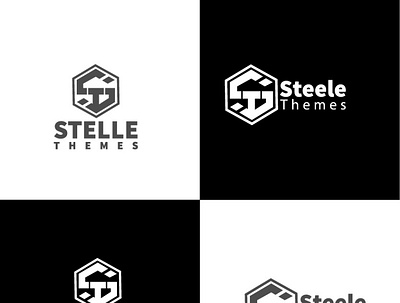 ST Logo brand logo branding design graphic design illustration logo logo design motion graphics shape st logo st logo steele themes logo unique logo