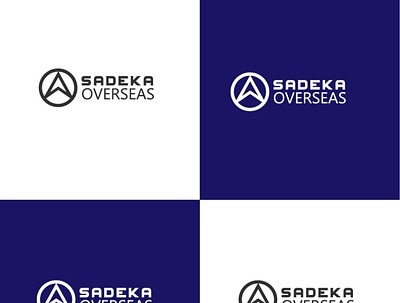 sadeka overseas logo brand logo branding design graphic design illustration logo logo design motion graphics overseas logo plain logo plan logo unique logo