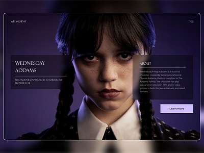 Wednesday Netflix series website addams addams family design nexflix series ui ux web design wednesday