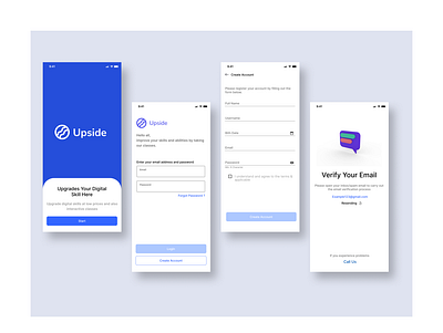 Sign Up / Registration Form - Mobile account app clean ui create account dailyui exploration minimalistic mobile app mobile app design sign in sign up ui user interface