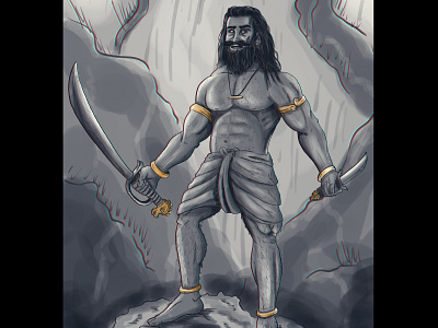 Sri Lankan Warrior cartoon cartoon character cartoon illustration charachter charactedesign drawingart graphic illustration new sketch warrior