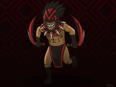 Blood Seeker charachter charactedesign design dota dota2 flat graphic illustration vector