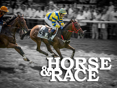 Horse & Race graphic design logo photography