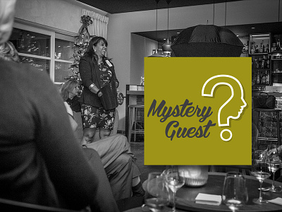 Mystery Guest graphic design logo photography