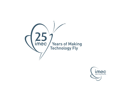 Imec 25 graphic design logo