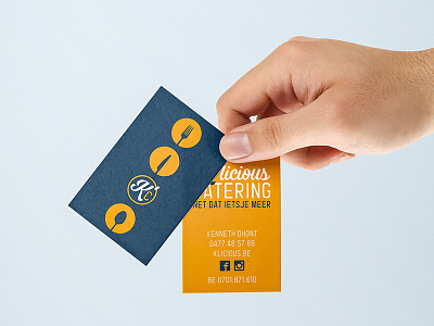 K'licious Catering business cards