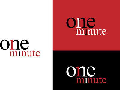 The One Minute Channel branding design graphic design logo vector
