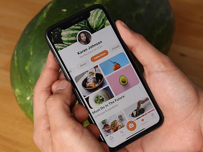 Nutrition Scanner App Micro-interaction app clean interaction ios iphone microinteraction mobile nutrient facts nutrition principle product design record review scan scanner search ui ux veggie video