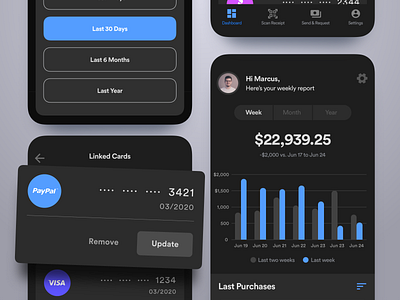 Financial App Dark Mode