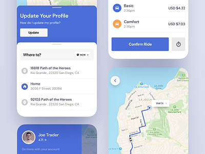 On Demand Rides android app car confirm gps interaction ios iphone lyft map maps mobile on demand product design ride saas taxi uber ui ux