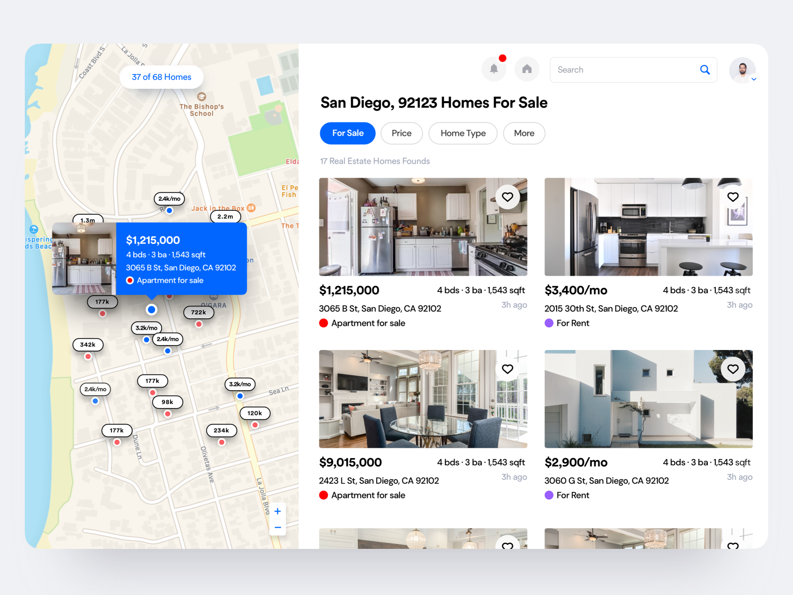 Real Estate Booking App by Isaac Sanchez on Dribbble
