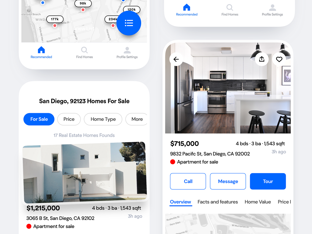 Real Estate Bookings App by Isaac Sanchez on Dribbble