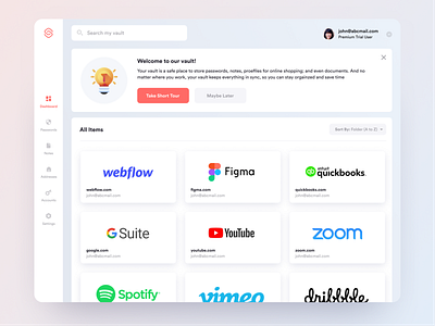 Password Manager Dashboard