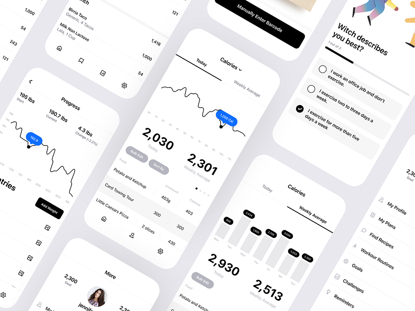 Calorie and Macro Tracker App by YesYou® Isaac Sanchez on Dribbble