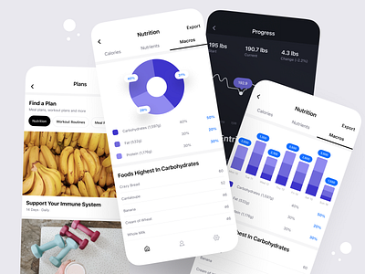 Calorie Tracking App app apple calorie clean design diet fitness interaction ios iphone minimal mobile modern product design saas tracking ui ux
