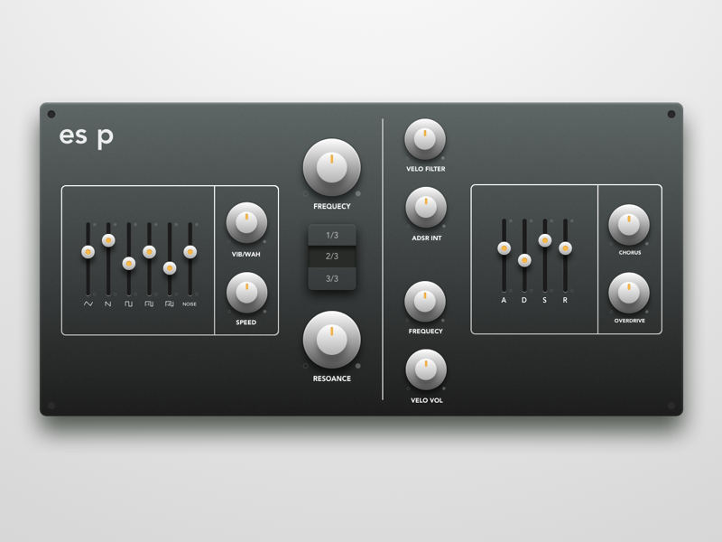 Synth plugin redesign (.sketch) free plugin sketch skeuomorphic synth ui vst