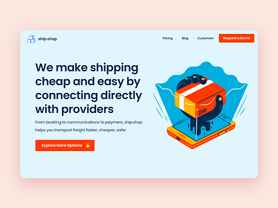 Shipping Service Landing Page