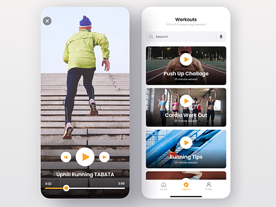 Fitness Workout Mobile App
