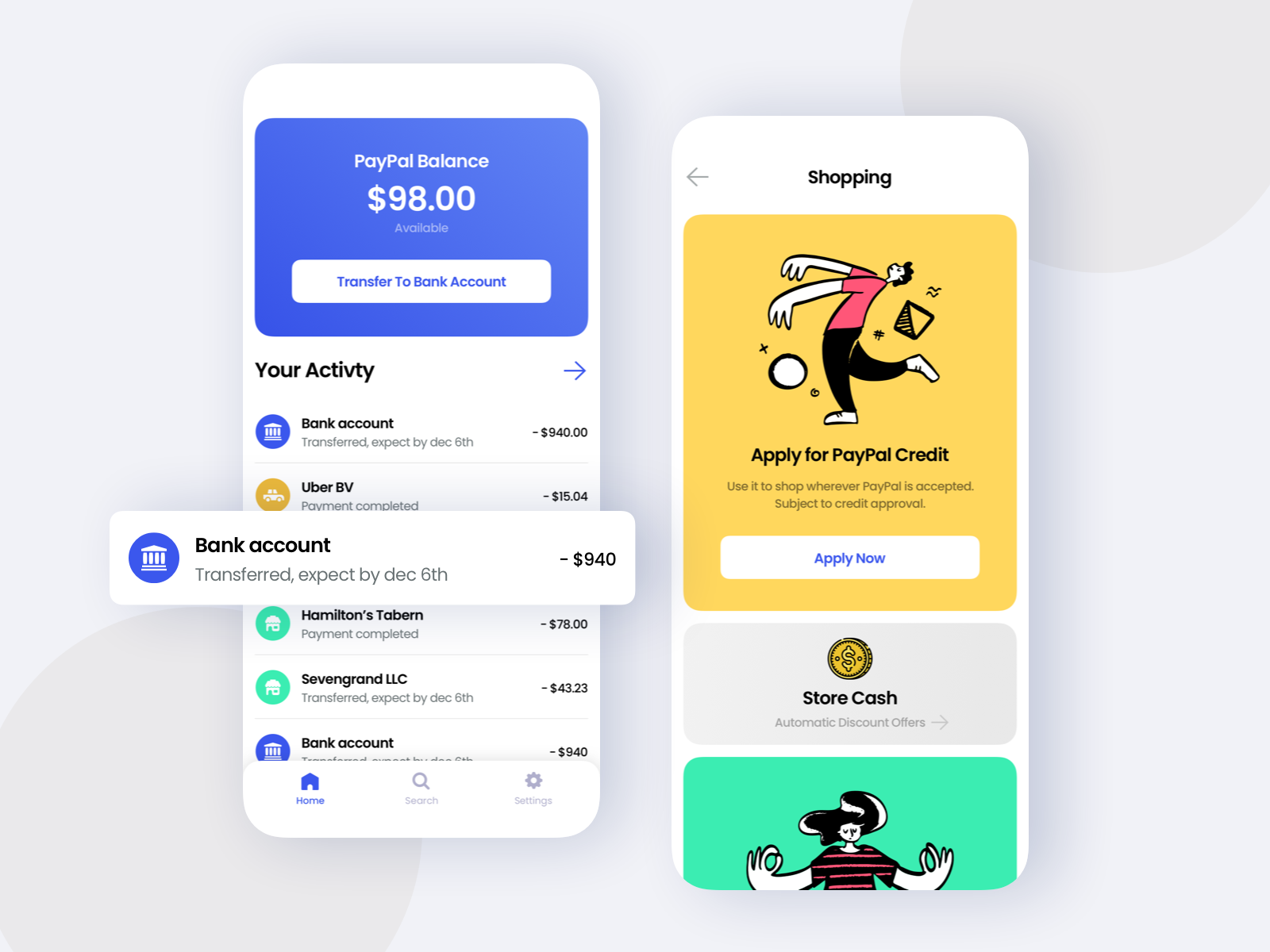 PayPal Concept App by YesYou® | Isaac Sanchez on Dribbble