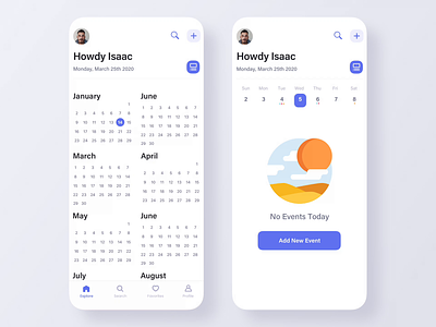 Calendar App Interaction after effects animation app calendar clean flat interaction ios iphone mobile product design schedule ui ux