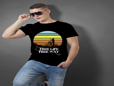 Bicycle T-shirt Design bicycle t shirt cycling design illustration race ride t shirt t shirt designs t shirts tshirt design