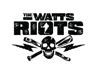 The Watts Riots branding civil rights riots skull sports streetwear
