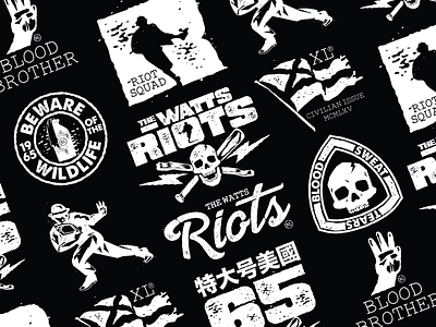 The Watts Riots badges branding civil heisman hirst rights riots sports streetwear watts xlarge
