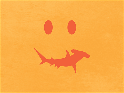 A Shark's Smile design hammerhead illustration ocean shark smiley smiley face vector